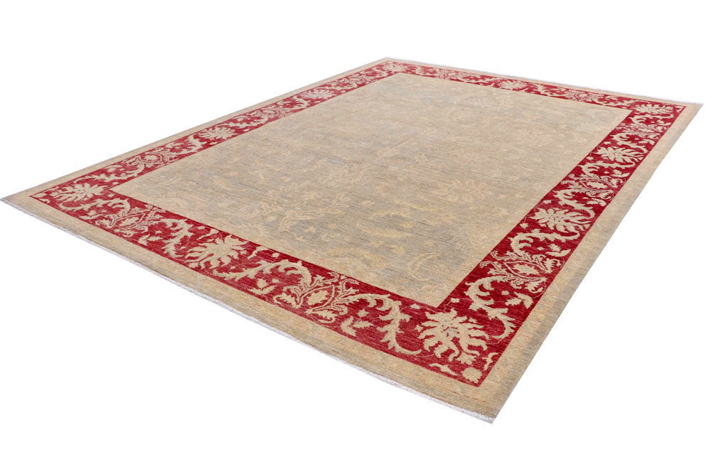 Tan Oushak 8' 10 x 11' 9 - No. 58069 - ALRUG Rug Store