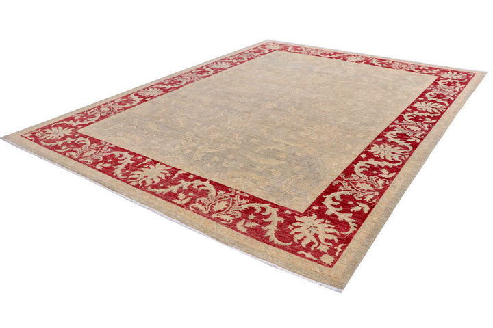 Tan Oushak 8' 10 x 11' 9 - No. 58069 - ALRUG Rug Store