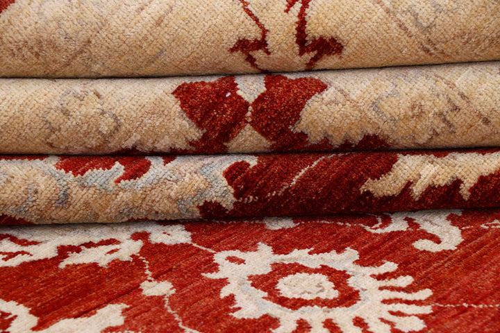 Maroon Oushak 8' 11 x 11' 8 - No. 58071 - ALRUG Rug Store