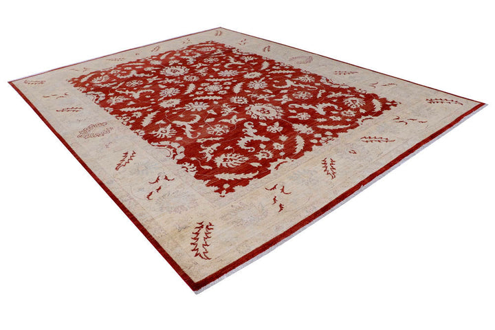 Maroon Oushak 8' 11 x 11' 8 - No. 58071 - ALRUG Rug Store