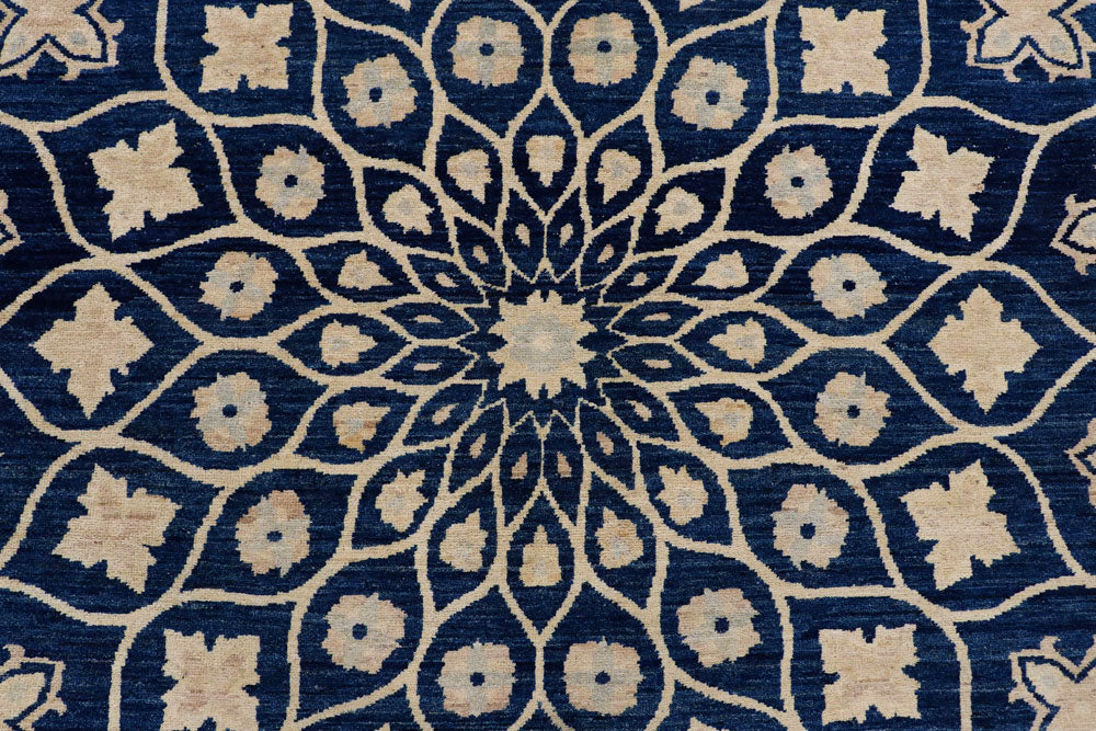 Midnight Blue Gombud 9' 1 x 12' 1 - No. 58074 - ALRUG Rug Store