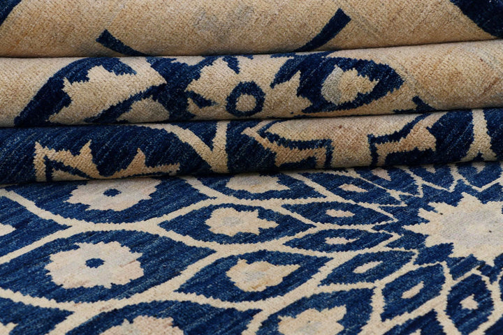 Midnight Blue Gombud 9' 1 x 12' 1 - No. 58074 - ALRUG Rug Store