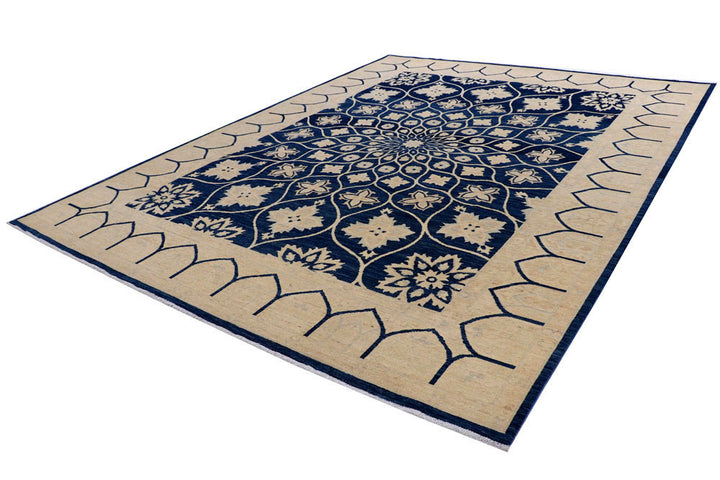 Midnight Blue Gombud 9' 1 x 12' 1 - No. 58074 - ALRUG Rug Store