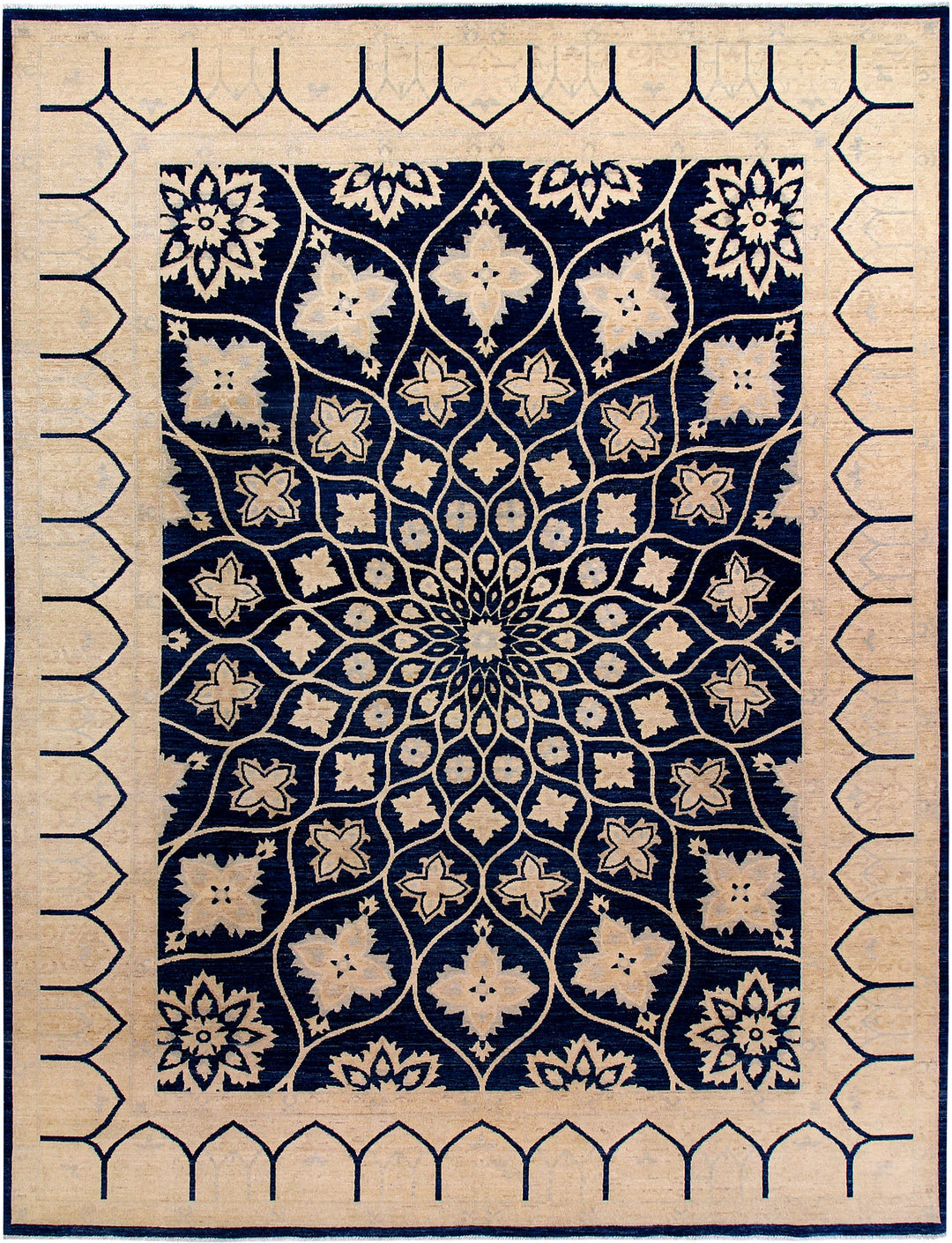 Midnight Blue Gombud 9' 1 x 12' 1 - No. 58074 - ALRUG Rug Store