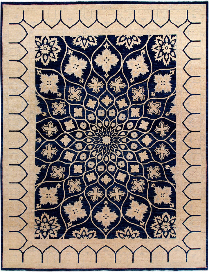 Midnight Blue Gombud 9' 1 x 12' 1 - No. 58074 - ALRUG Rug Store
