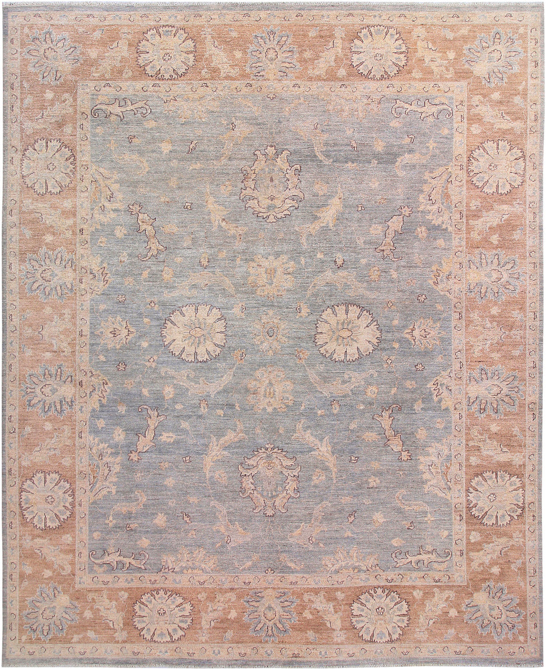 Dark Grey Oushak 7' 10 x 9' 8 - No. 58077 - ALRUG Rug Store