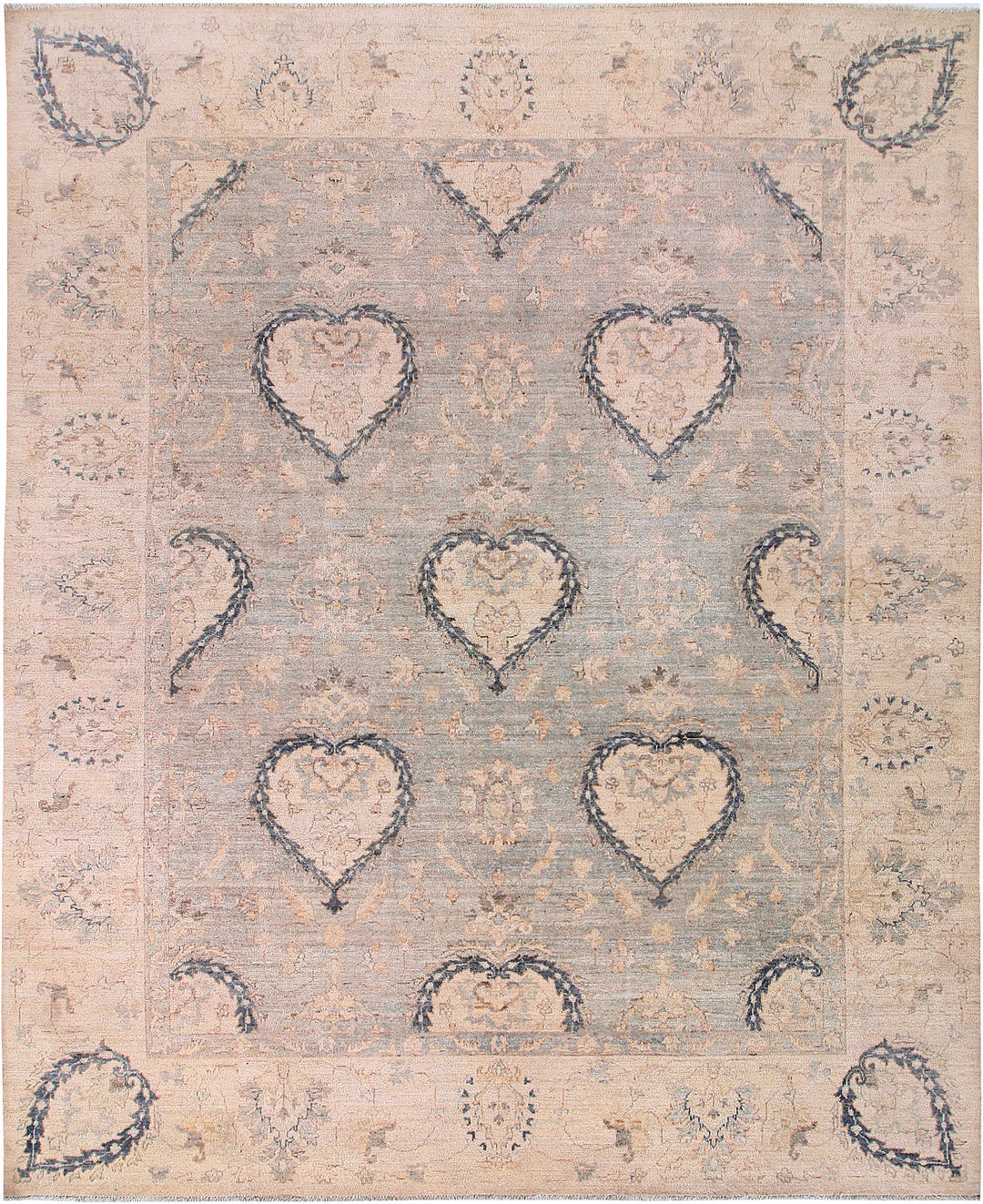 Light Grey Oushak 8' x 9' 9 - No. 58081 - ALRUG Rug Store