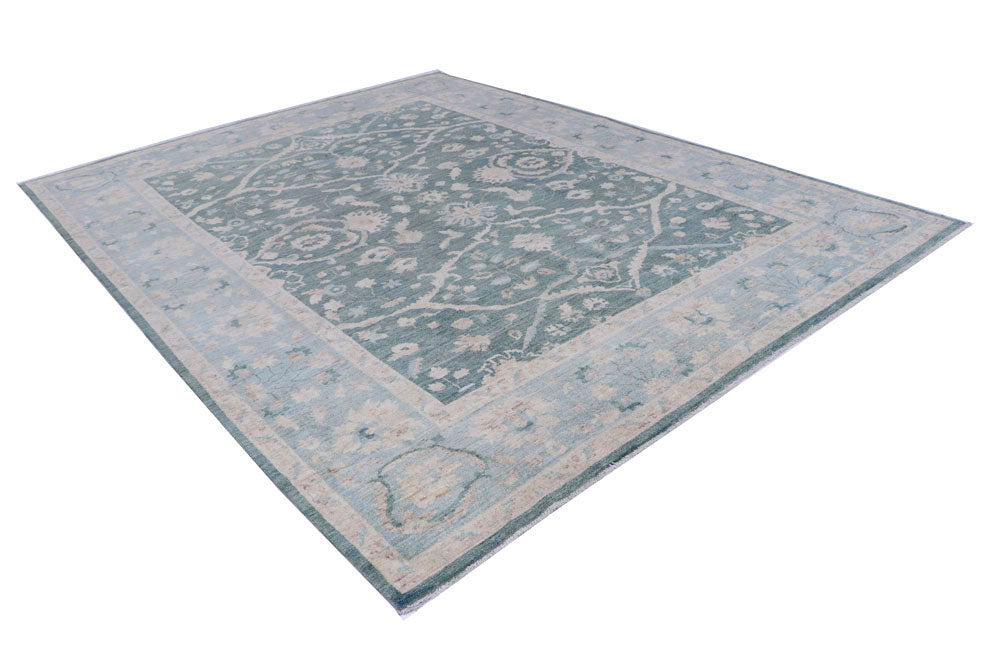 Sea Green Oushak 8' 10 x 11' 6 - No. 58092 - ALRUG Rug Store