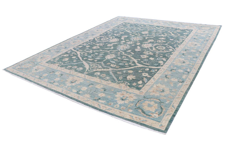 Sea Green Oushak 8' 10 x 11' 6 - No. 58092 - ALRUG Rug Store
