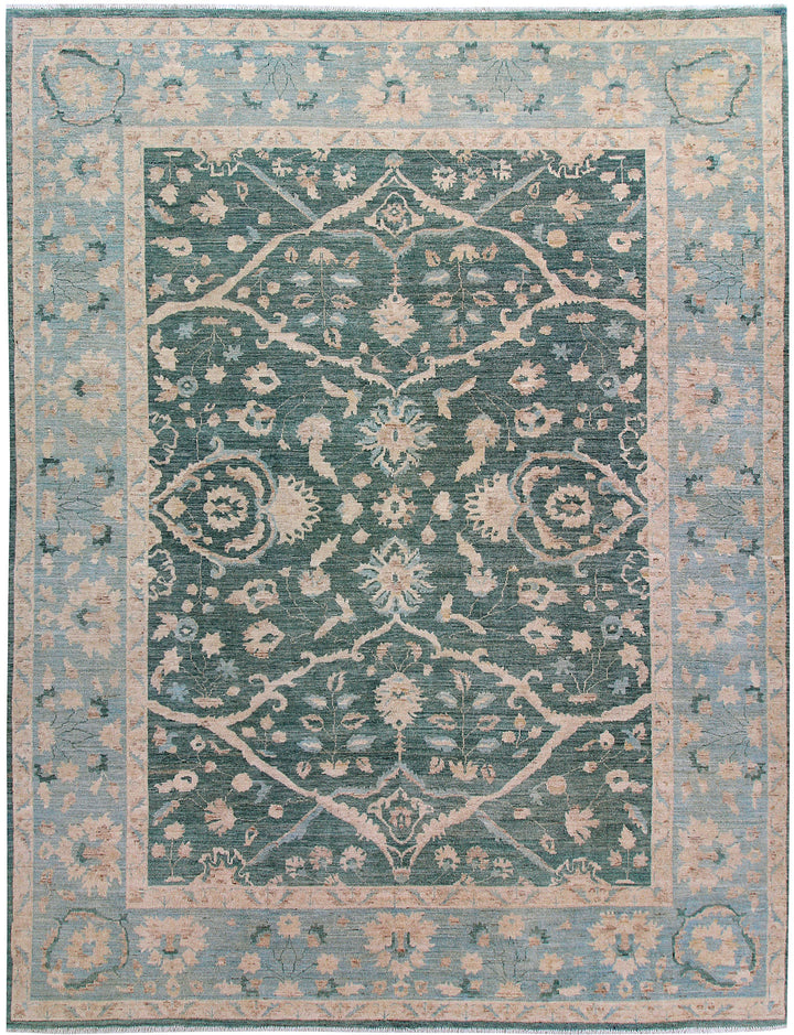 Sea Green Oushak 8' 10 x 11' 6 - No. 58092 - ALRUG Rug Store