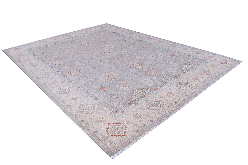 Silver Oushak 8' 11 x 11' 11 - No. 58099 - ALRUG Rug Store