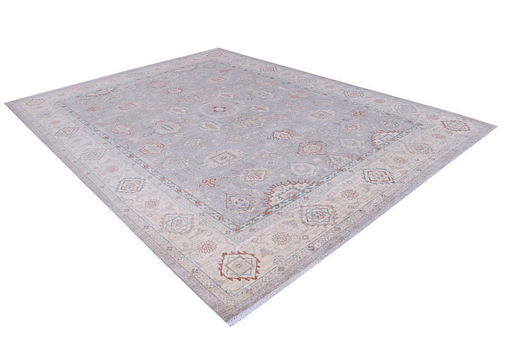 Silver Oushak 8' 11 x 11' 11 - No. 58099 - ALRUG Rug Store