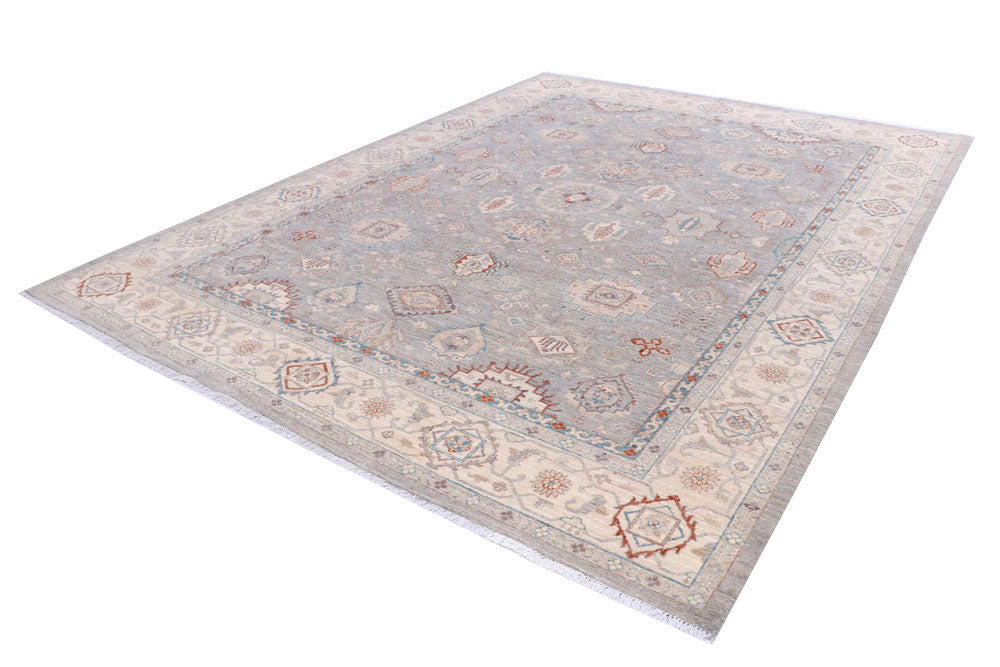 Silver Oushak 8' 11 x 11' 11 - No. 58099 - ALRUG Rug Store