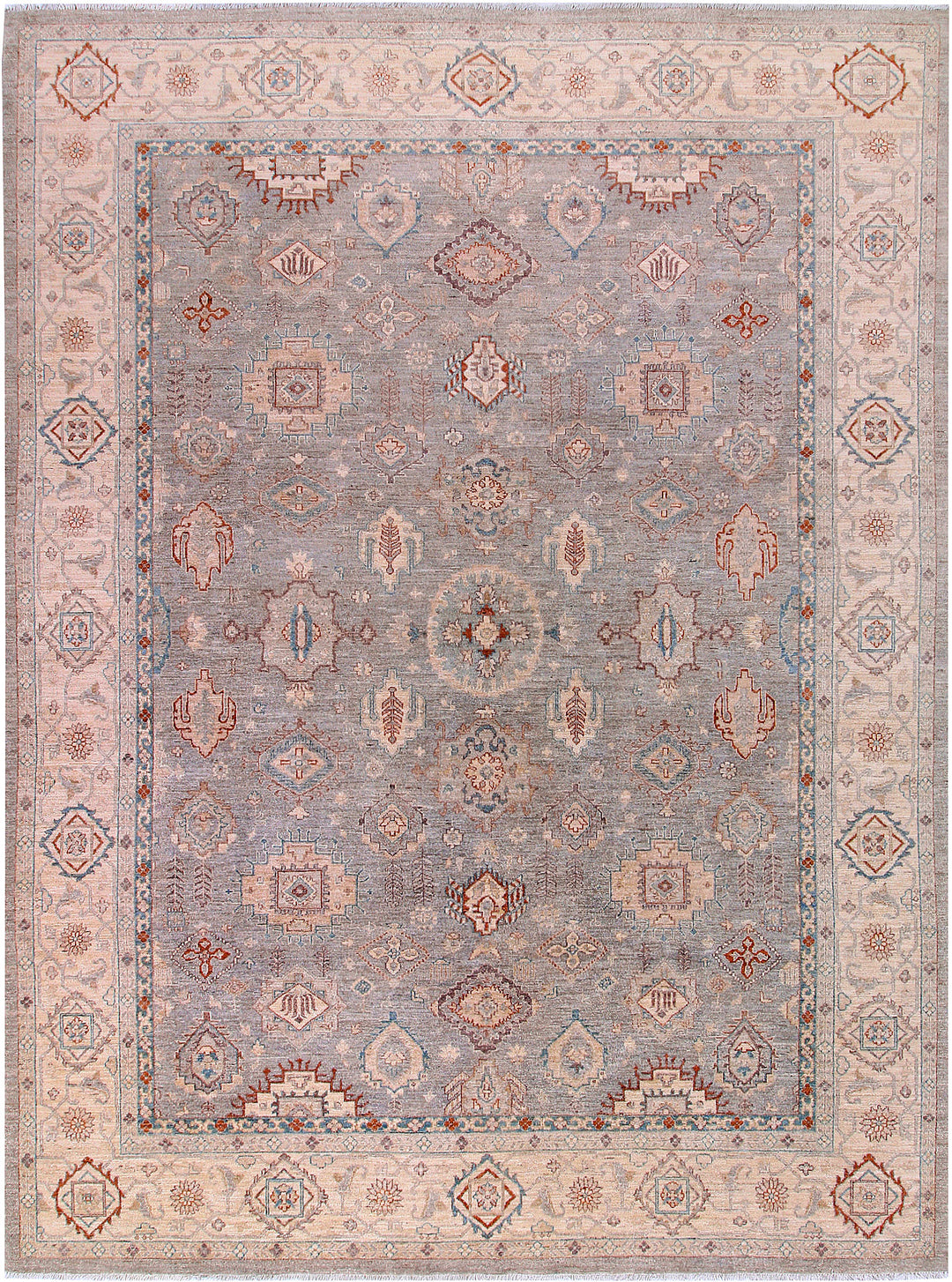 Silver Oushak 8' 11 x 11' 11 - No. 58099 - ALRUG Rug Store