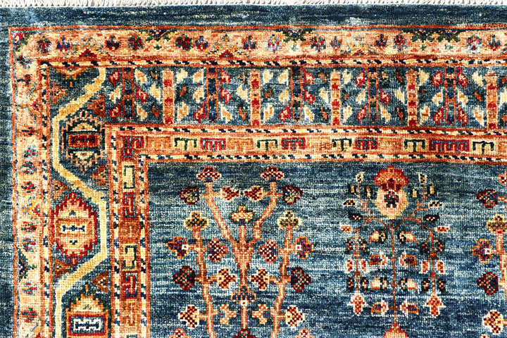 Light Slate Grey Kazak 4' 2 x 5' 10 - No. 58114 - ALRUG Rug Store