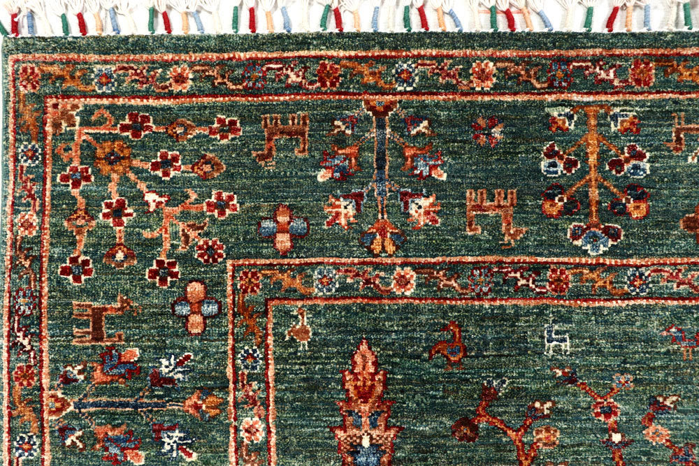 Darkgreen Ziegler 5' 10 x 8' 2 - No. 58124 - ALRUG Rug Store