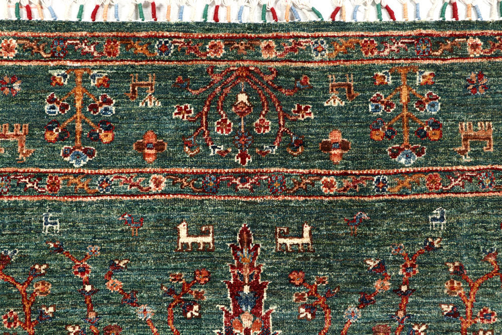 Darkgreen Ziegler 5' 10 x 8' 2 - No. 58124 - ALRUG Rug Store