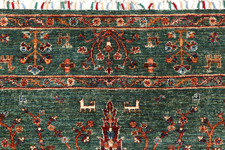 Darkgreen Ziegler 5' 10 x 8' 2 - No. 58124 - ALRUG Rug Store