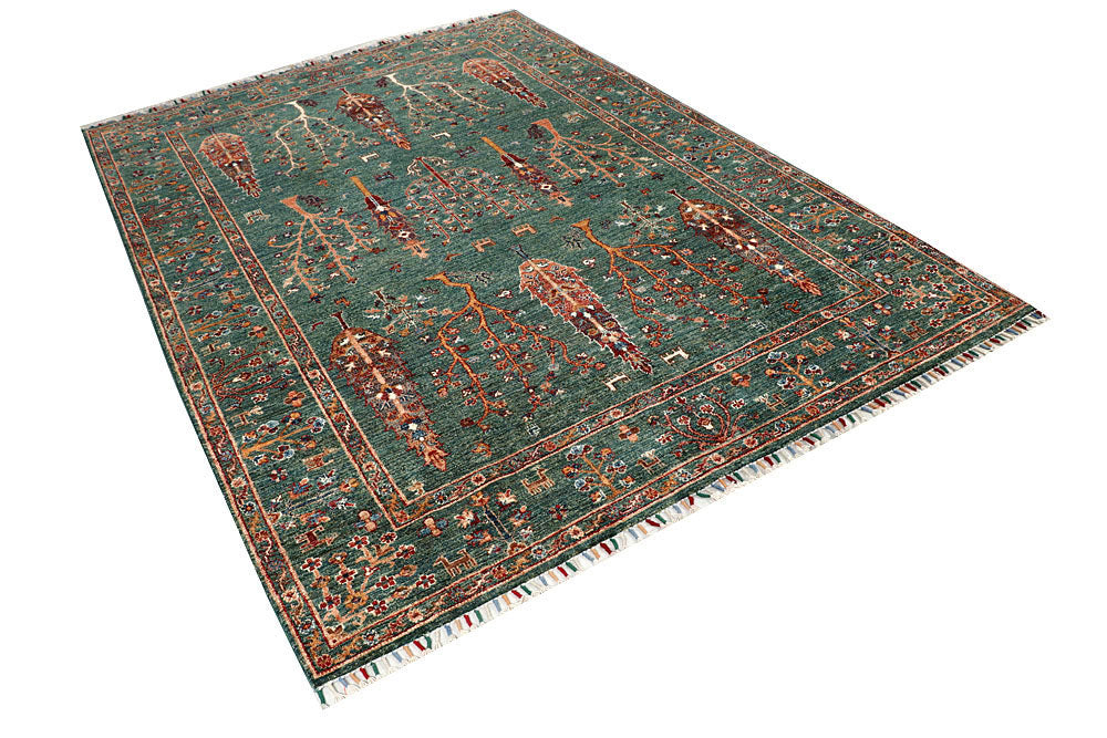 Darkgreen Ziegler 5' 10 x 8' 2 - No. 58124 - ALRUG Rug Store