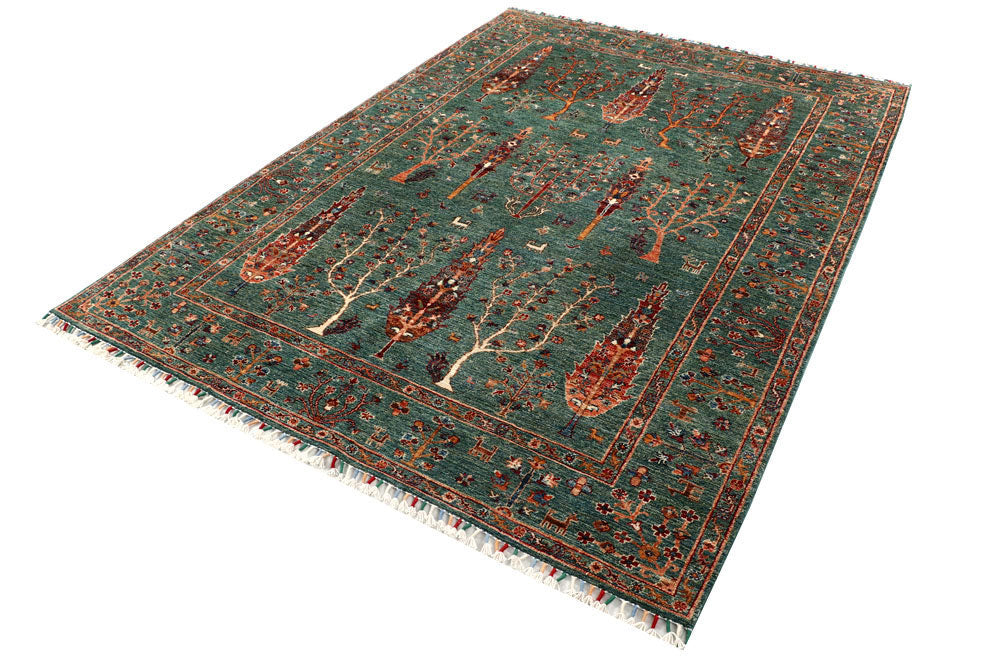 Darkgreen Ziegler 5' 10 x 8' 2 - No. 58124 - ALRUG Rug Store