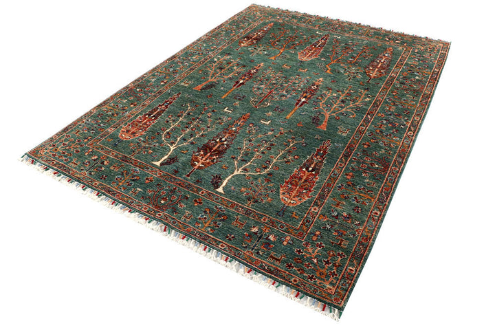 Darkgreen Ziegler 5' 10 x 8' 2 - No. 58124 - ALRUG Rug Store