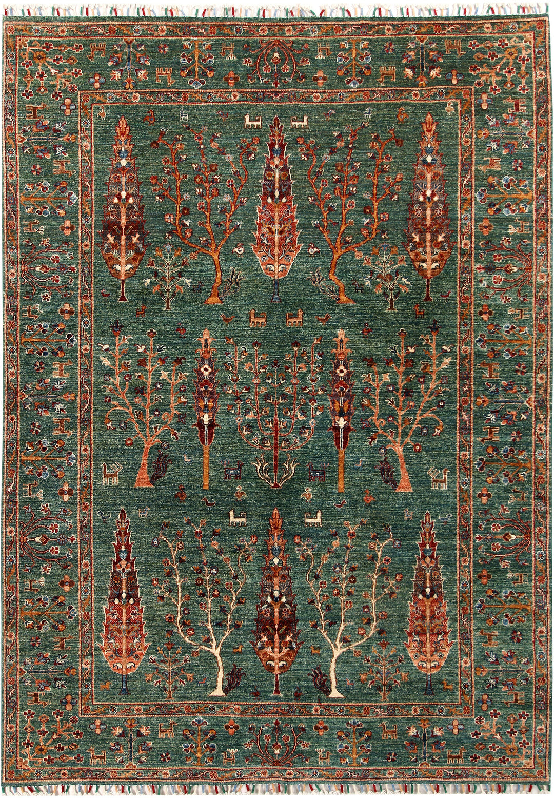 Darkgreen Ziegler 5' 10 x 8' 2 - No. 58124 - ALRUG Rug Store