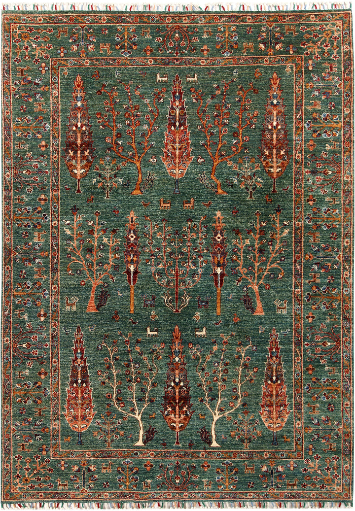 Darkgreen Ziegler 5' 10 x 8' 2 - No. 58124 - ALRUG Rug Store