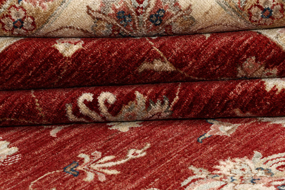 Maroon Ziegler 6' 9 x 9' 9 - No. 58134 - ALRUG Rug Store