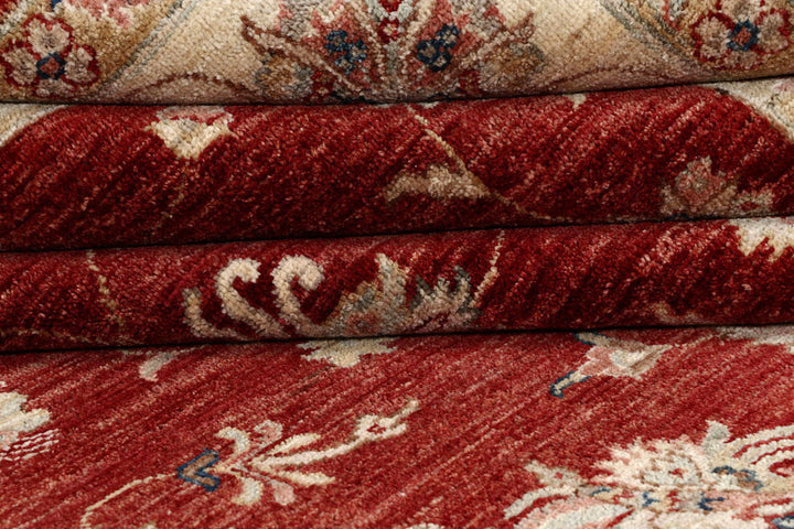 Maroon Ziegler 6' 9 x 9' 9 - No. 58134 - ALRUG Rug Store