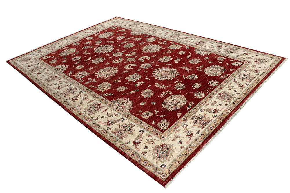 Maroon Ziegler 6' 9 x 9' 9 - No. 58134 - ALRUG Rug Store