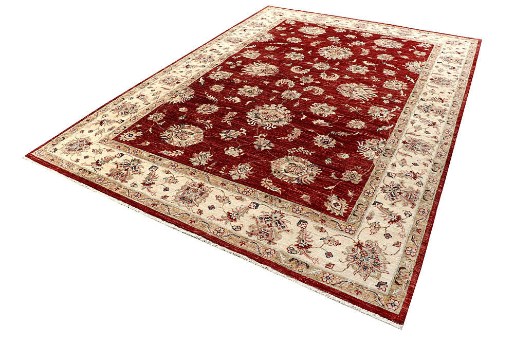Maroon Ziegler 6' 9 x 9' 9 - No. 58134 - ALRUG Rug Store