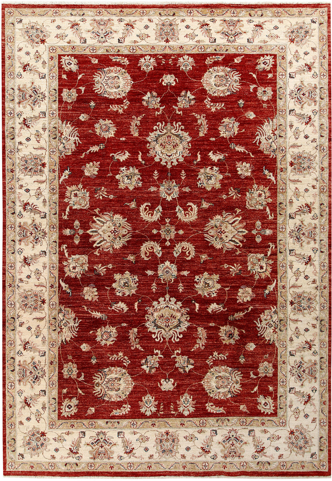 Maroon Ziegler 6' 9 x 9' 9 - No. 58134 - ALRUG Rug Store
