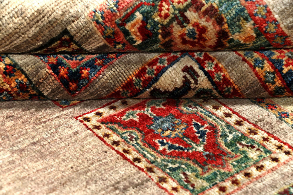 Tan Kazak 3' 10 x 6' 8 - No. 58177 - ALRUG Rug Store