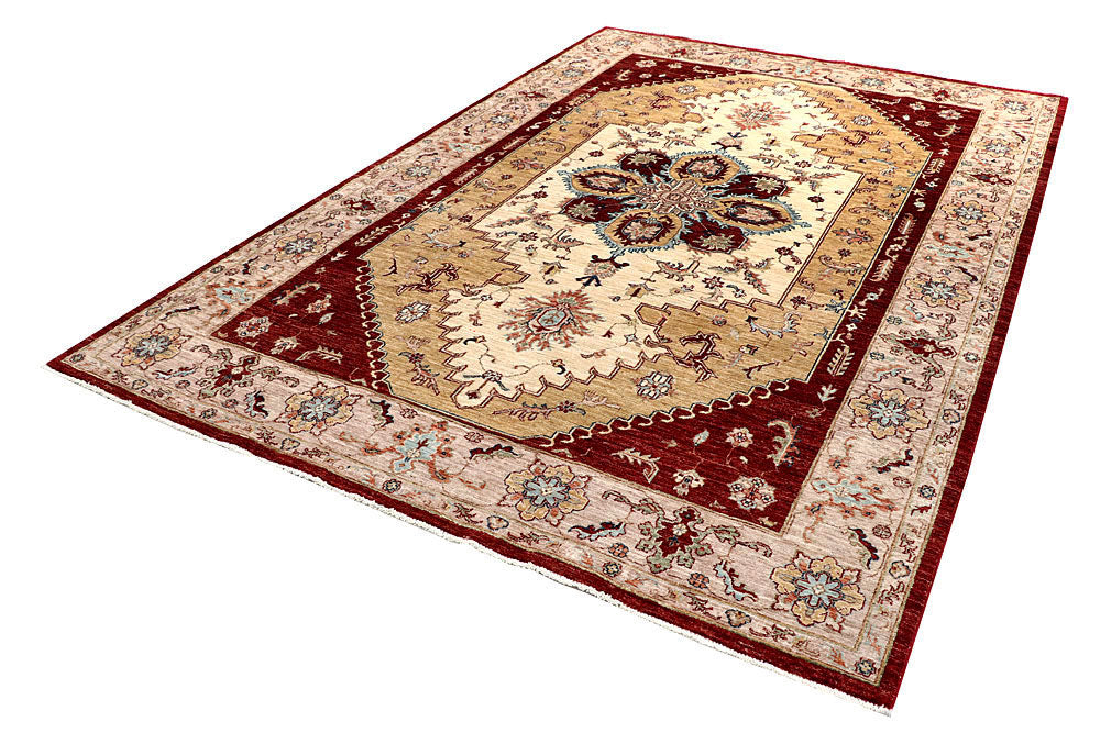 Blanched Almond Ziegler 6' 7 x 9' 9 - No. 58198 - ALRUG Rug Store