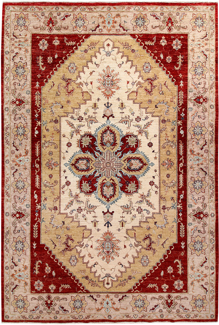 Blanched Almond Ziegler 6' 7 x 9' 9 - No. 58198 - ALRUG Rug Store