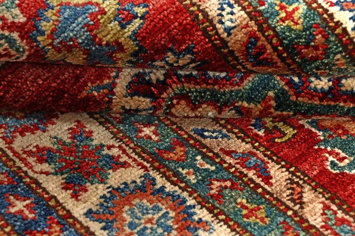 Firebrick Kazak 3' 5 x 5' 1 - No. 58239 - ALRUG Rug Store