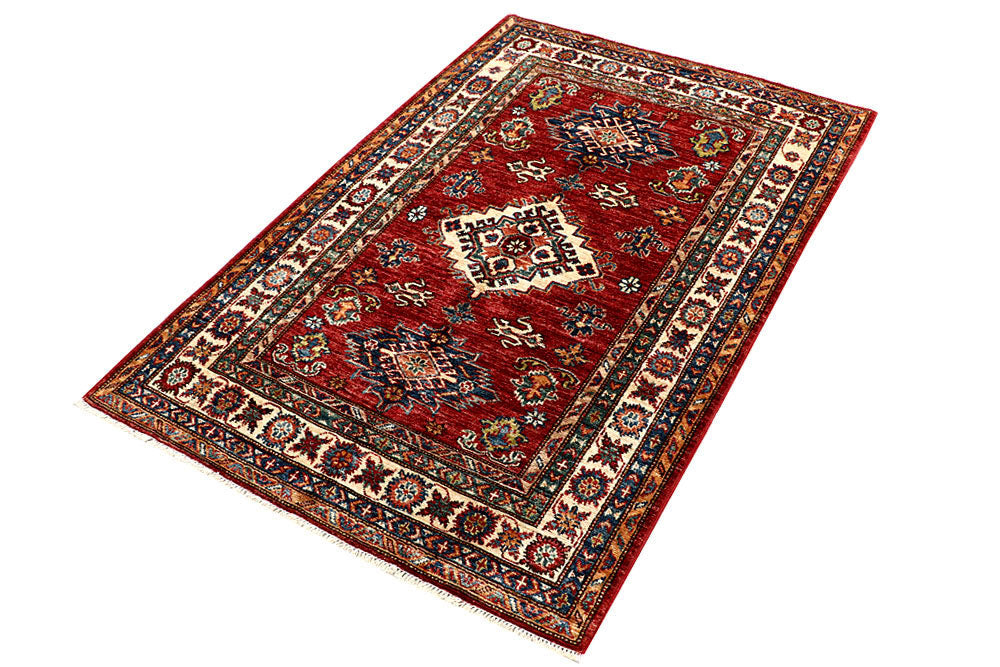 Firebrick Kazak 3' 5 x 5' 1 - No. 58239 - ALRUG Rug Store