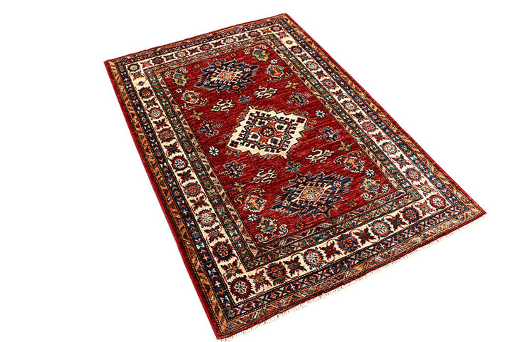 Firebrick Kazak 3' 5 x 5' 1 - No. 58239 - ALRUG Rug Store