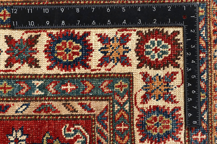 Firebrick Kazak 3' 5 x 5' 1 - No. 58239 - ALRUG Rug Store