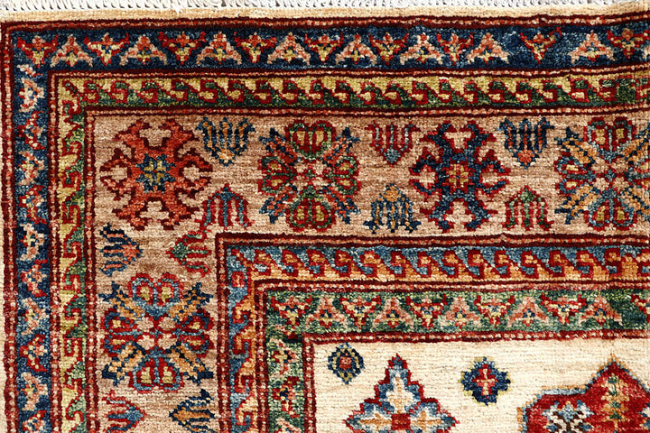 Cornsilk Kazak 3' 4 x 5' 4 - No. 58240 - ALRUG Rug Store