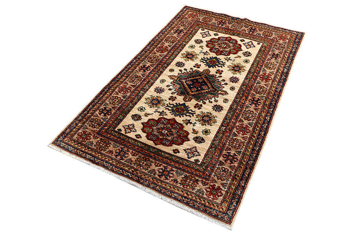 Cornsilk Kazak 3' 4 x 5' 4 - No. 58240 - ALRUG Rug Store