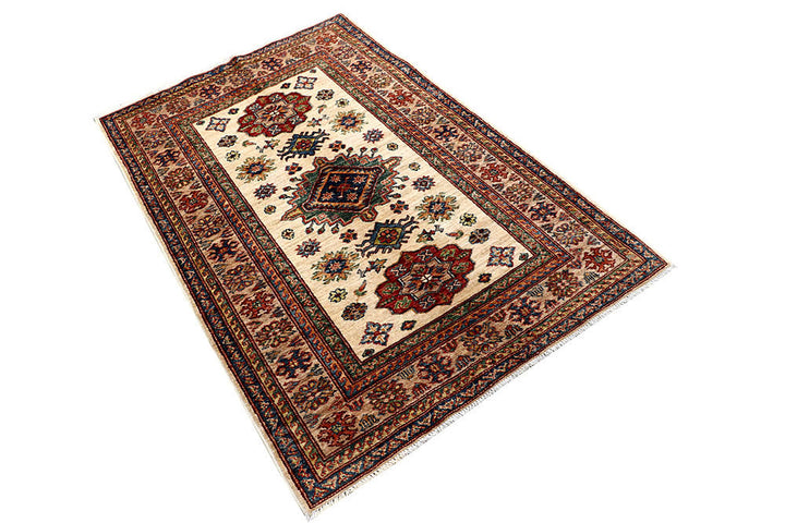 Cornsilk Kazak 3' 4 x 5' 4 - No. 58240 - ALRUG Rug Store