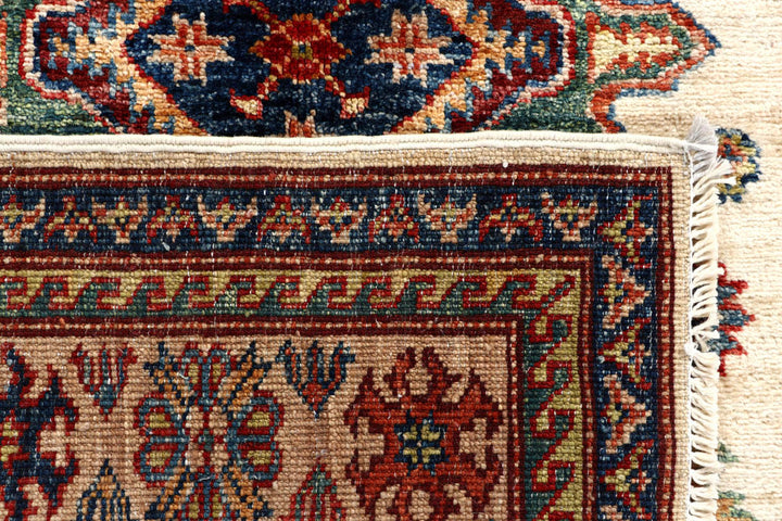 Cornsilk Kazak 3' 4 x 5' 4 - No. 58240 - ALRUG Rug Store