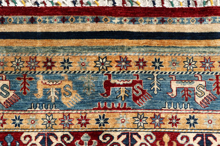 Multi Colored Kazak 9' 8 x 16' 1 - No. 58305 - ALRUG Rug Store