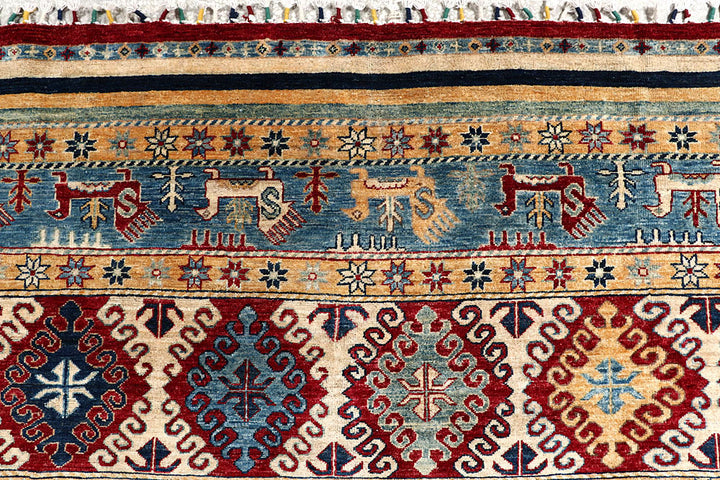 Multi Colored Kazak 9' 8 x 16' 1 - No. 58305 - ALRUG Rug Store