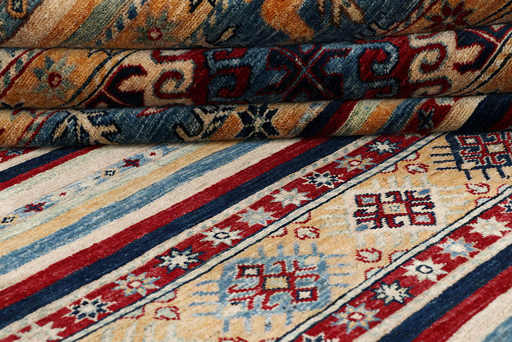 Multi Colored Kazak 9' 8 x 16' 1 - No. 58305 - ALRUG Rug Store