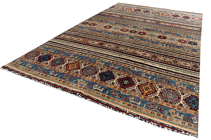 Multi Colored Kazak 9' 8 x 16' 1 - No. 58305 - ALRUG Rug Store