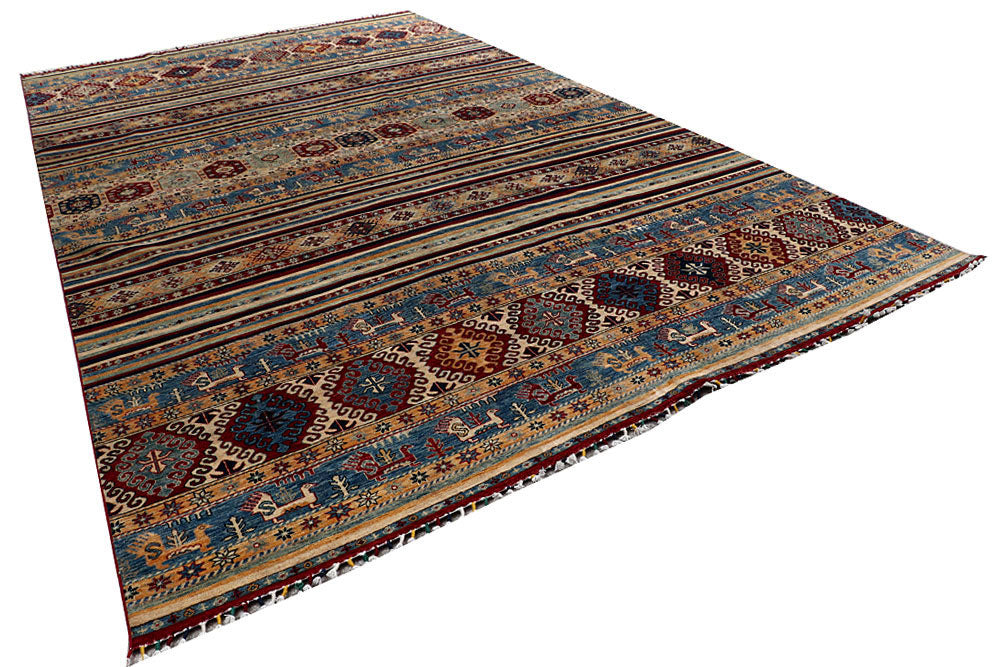 Multi Colored Kazak 9' 8 x 16' 1 - No. 58305 - ALRUG Rug Store