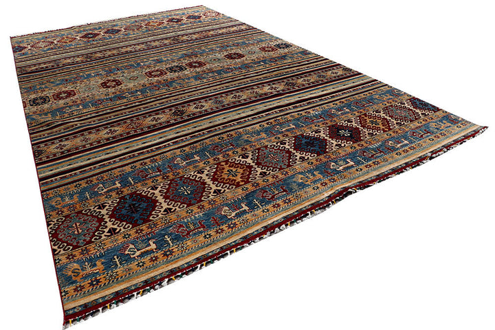 Multi Colored Kazak 9' 8 x 16' 1 - No. 58305 - ALRUG Rug Store