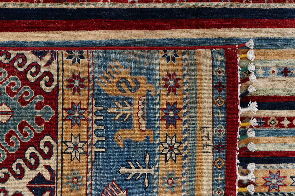 Multi Colored Kazak 9' 8 x 16' 1 - No. 58305 - ALRUG Rug Store